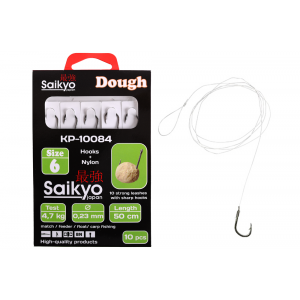 Крючки Saikyo KP-10084 Dough BN  №6 (10шт) c повод.