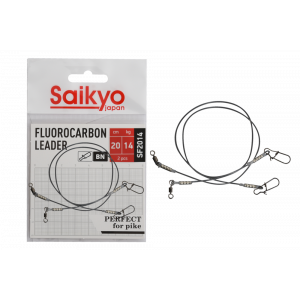 Поводок Saikyo FC Leader SF2014, 14кг/20см, 2шт Поводок Saikyo FC Leader SF2014, 14кг/20см, 2шт